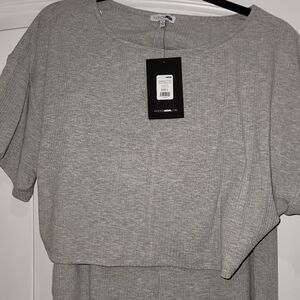 Fashion Nova Women's 2- Piece Wide Leg Pants Set Large NWT